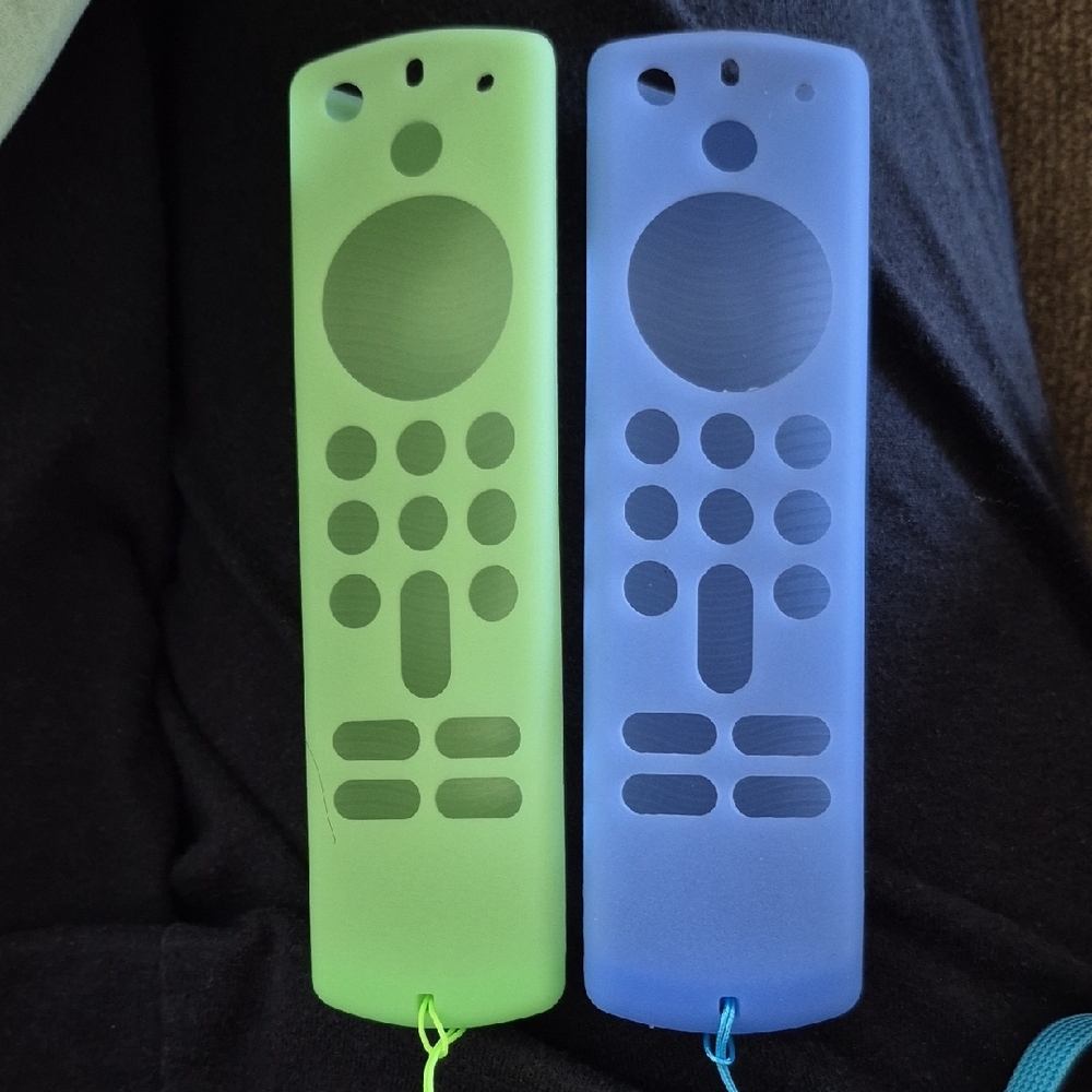 Fire Stick  Remote Control Covers - Green and Blue